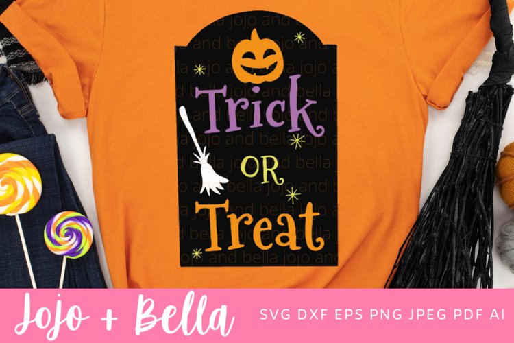 Halloween SVG | Trick or treat SVG | Halloween shirt SVG example image 1