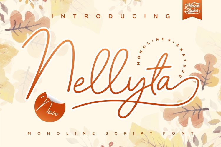 Nellyta - Minimalist and Monoline Font example image 1