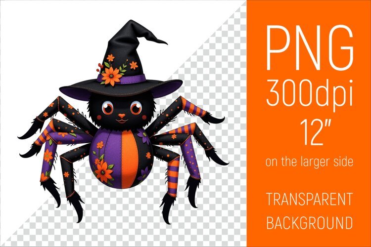 Halloween Spider Clipart | Halloween Party Design example image 1
