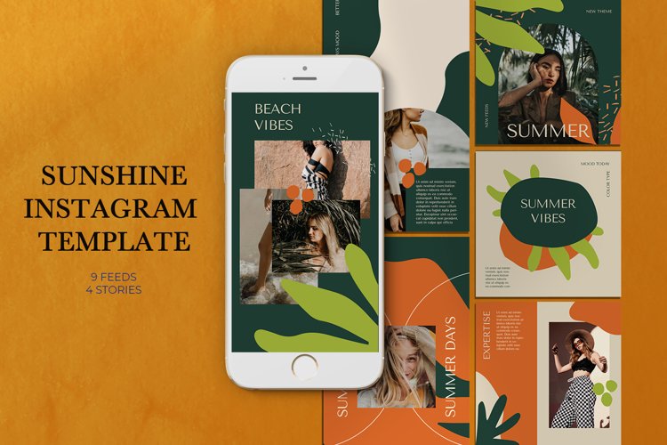 Sunshine Instagram Templates example image 1