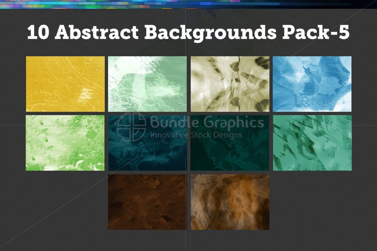 10 Abstract Backgrounds – Pack-5 example image 1