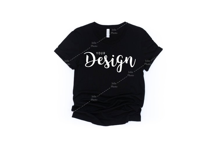 Black Tshirt Mockup Image 14