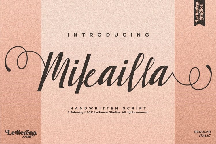 Mikailla - Beautiful Script Font example image 1