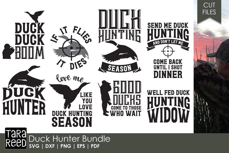Duck Hunter Hunting SVG and Cut Files for Crafters (153570) Cut