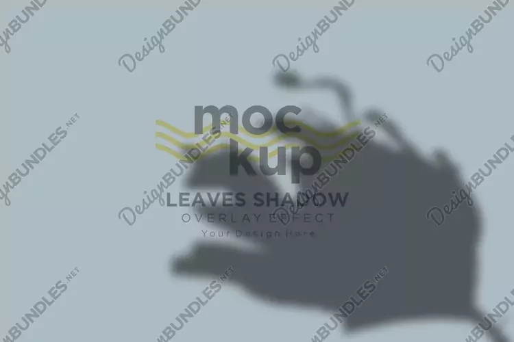Leaves Shadow Overlay Effect Mockup