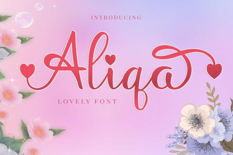 Aliqa - Lovely Font example image 1