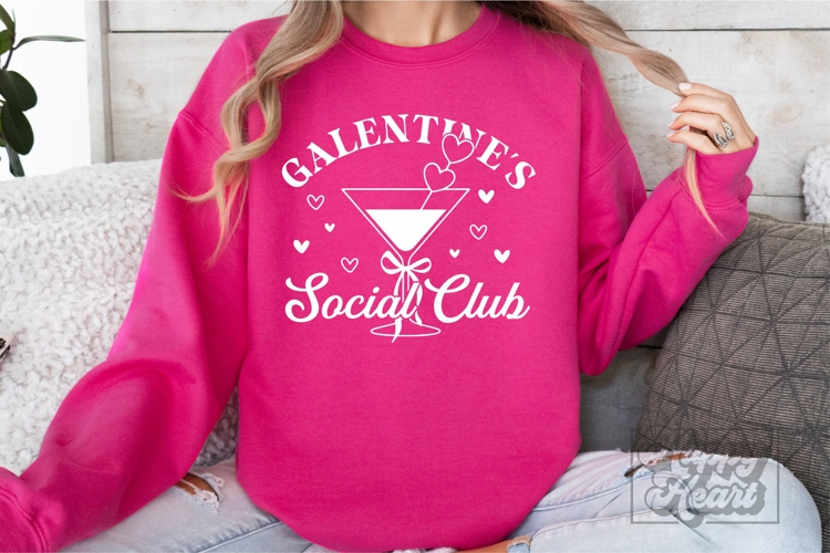 Galentines Social Club SVG PNG - Valentine Girls Club Shirt