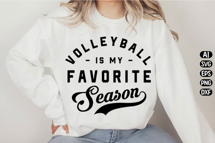 Volleyball is my Favorite Season Svg Design example image 1