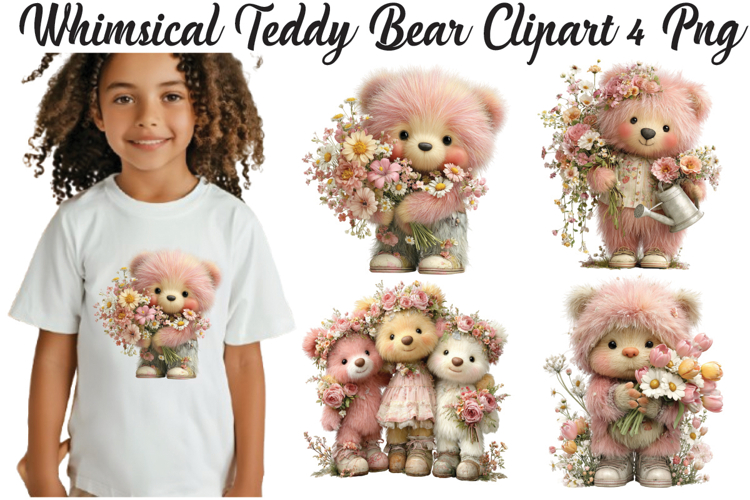Whimsical Teddy Bear Clipart Png