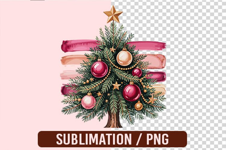 Polkadot Christmas Tree PNG Designs example image 1