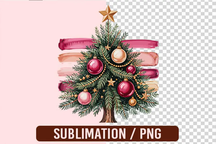 Polkadot Christmas Tree PNG Designs