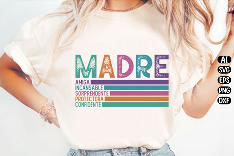 Spanish Mothers Day Svg Design