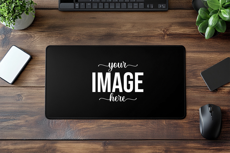 Office Desk Mouse Pad Mockup