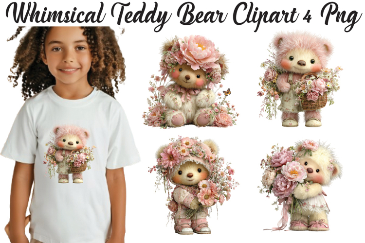 Whimsical Teddy Bear Clipart Png