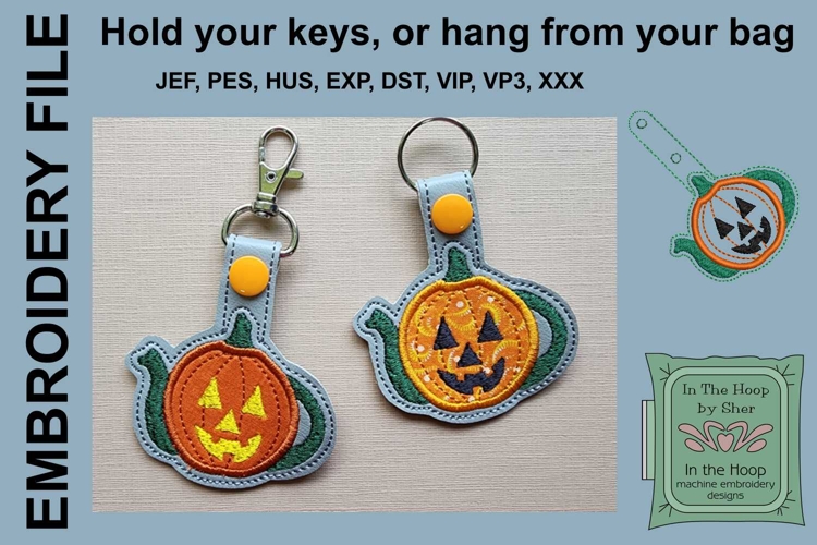 Jack-O-Lantern Key Fob - Bag Tag