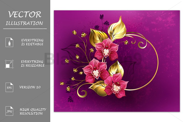Circle with Pink Orchids
