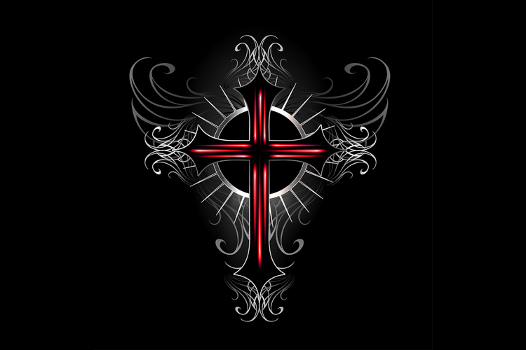 Crimson Gothic cross