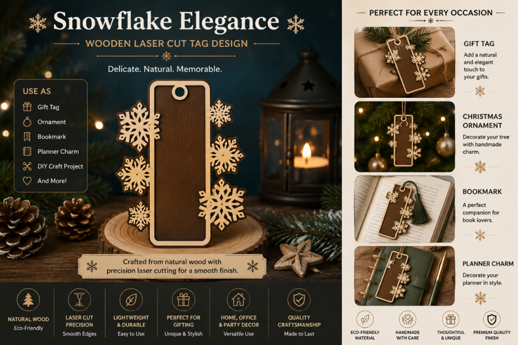 Floral Snowflake Laser Cut SVG File floral snowflake svg,