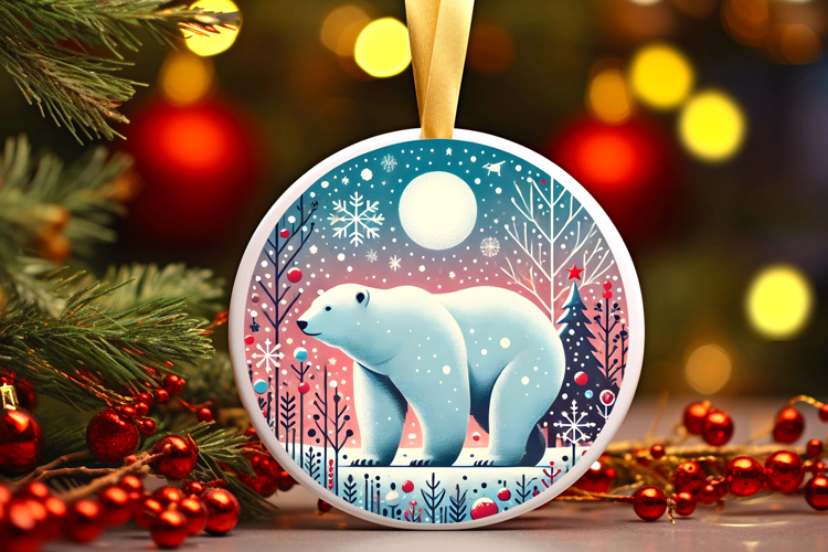 Round Christmass Ornament PNG