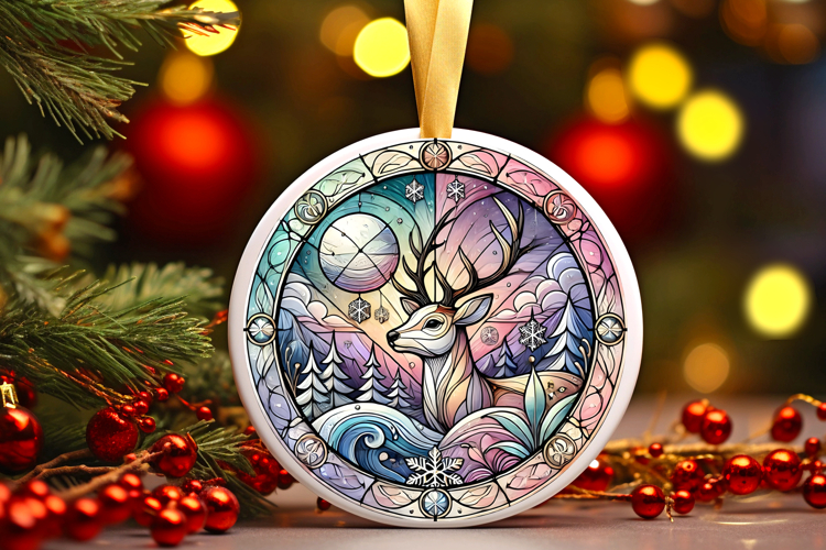 Round Christmass Ornament PNG