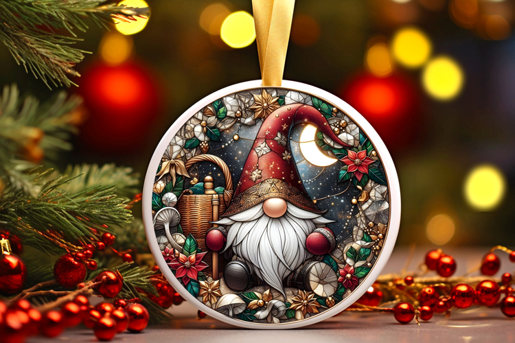 Round Christmass Ornament PNG