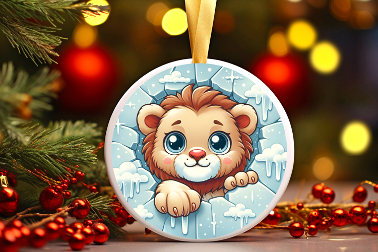 Round Christmass Ornament PNG