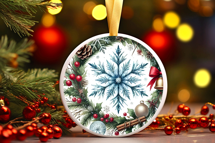 Round Christmass Ornament PNG