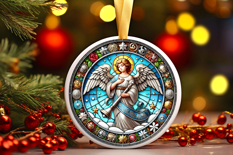 Round Christmass Ornament PNG