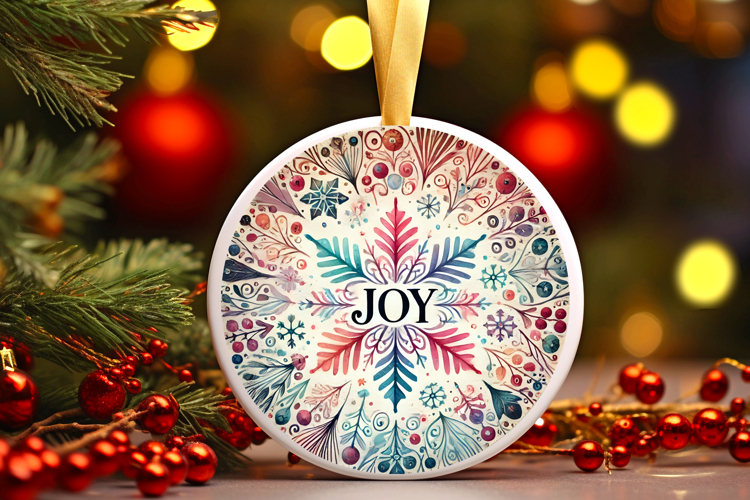 Round Christmass Ornament PNG