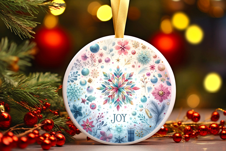 Round Christmass Ornament PNG