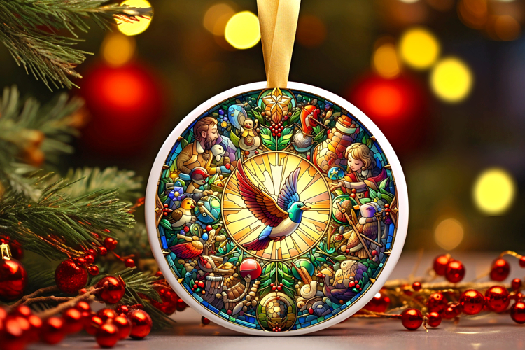 Round Christmass Ornament PNG