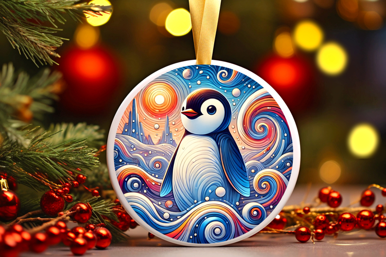 Round Christmass Ornament PNG