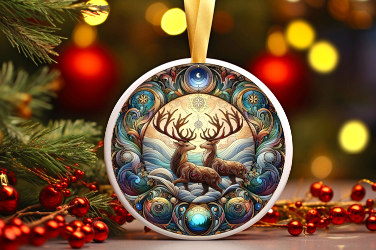 Round Christmass Ornament PNG
