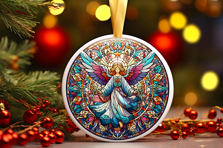 Round Christmass Ornament PNG