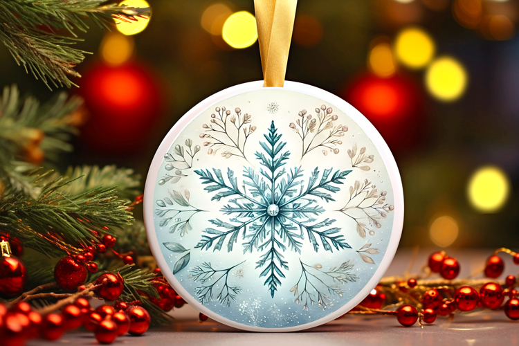 Round Christmass Ornament PNG