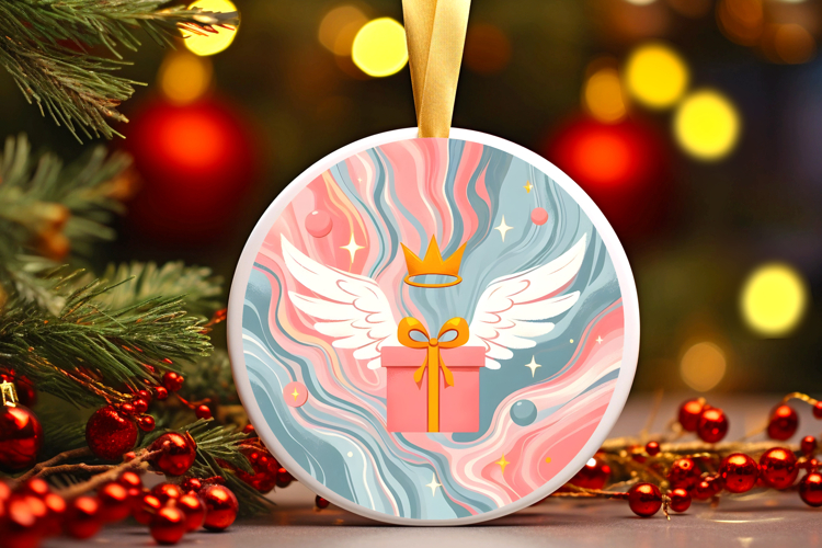 Round Christmass Ornament PNG