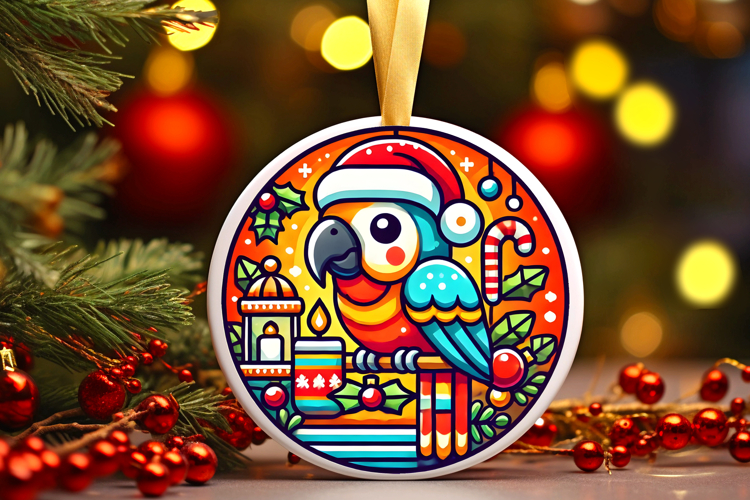 Round Christmass Ornament PNG