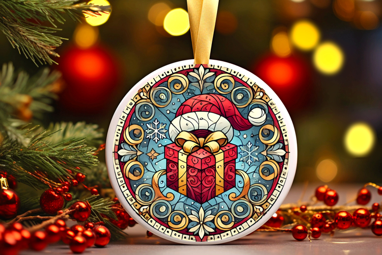 Round Christmass Ornament PNG
