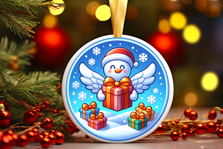 Round Christmass Ornament PNG