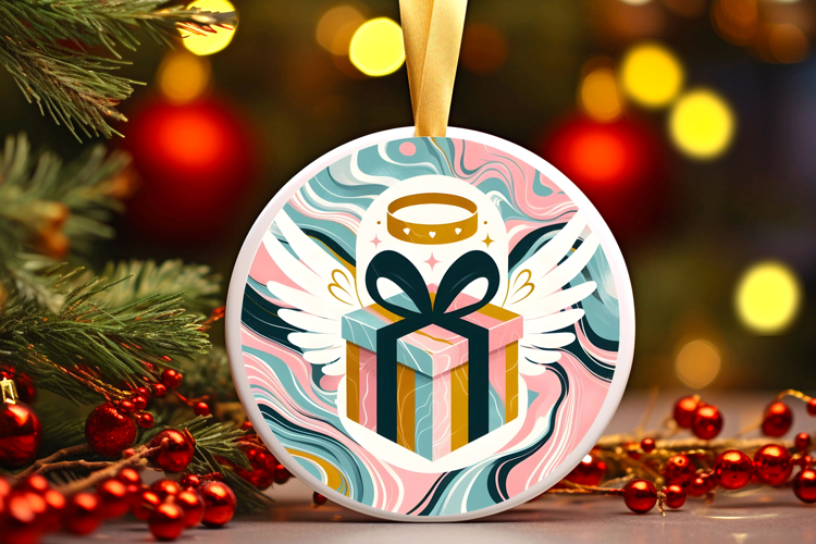 Round Christmass Ornament PNG