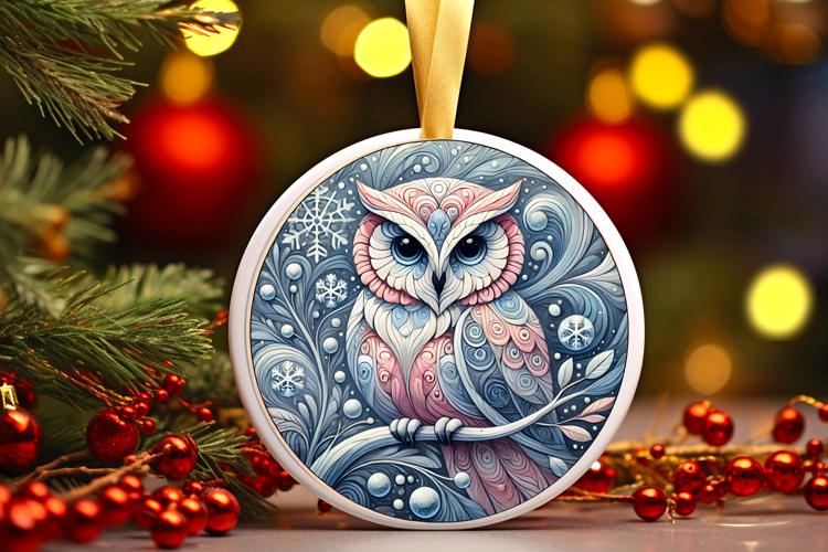 Round Christmass Ornament PNG