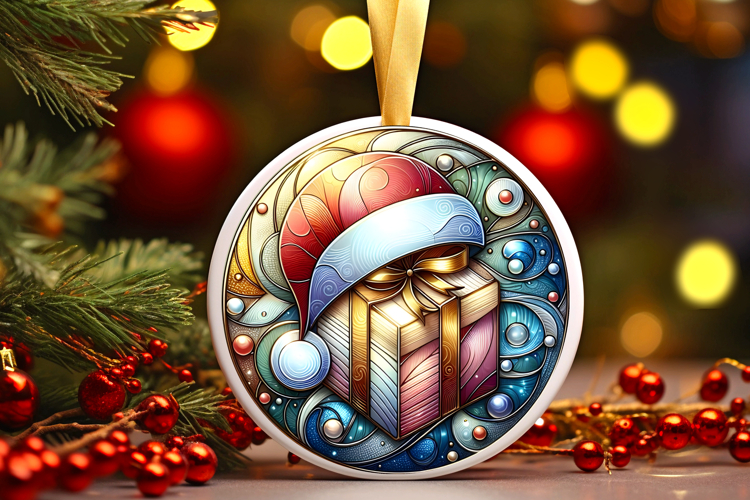 Round Christmass Ornament PNG