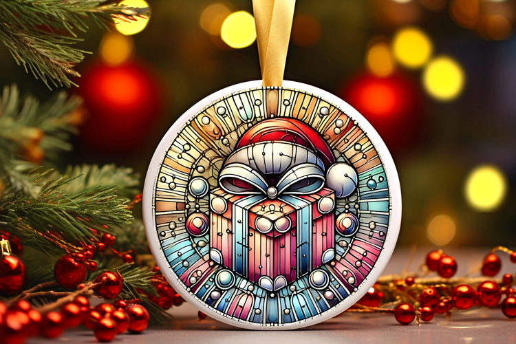 Round Christmass Ornament PNG