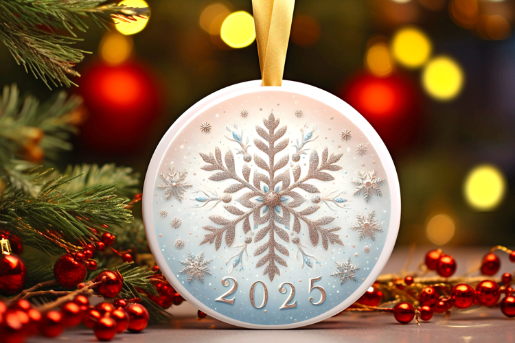 Round Christmass Ornament PNG