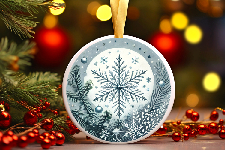 Round Christmass Ornament PNG