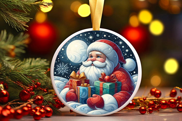 Round Christmass Ornament PNG