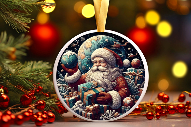 Round Christmass Ornament PNG