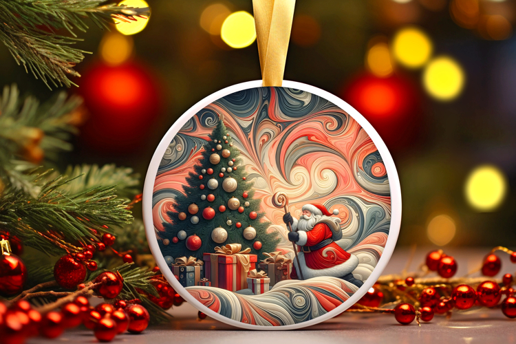 Round Christmass Ornament PNG
