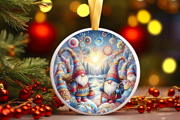 Round Christmass Ornament PNG