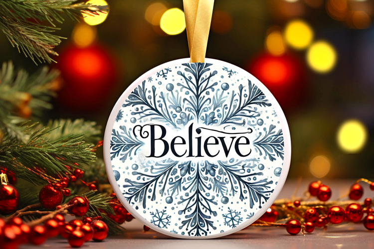 Round Christmass Ornament PNG